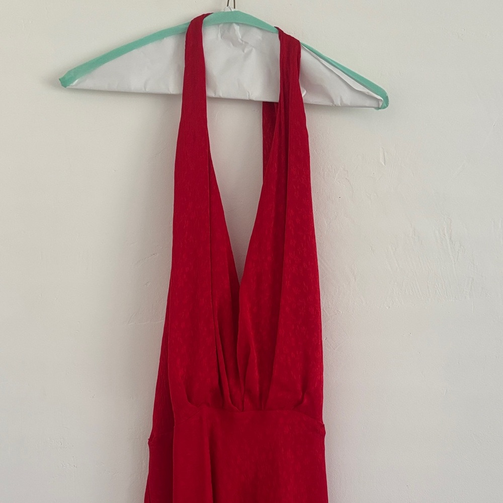 Zara Red Backless Dress
